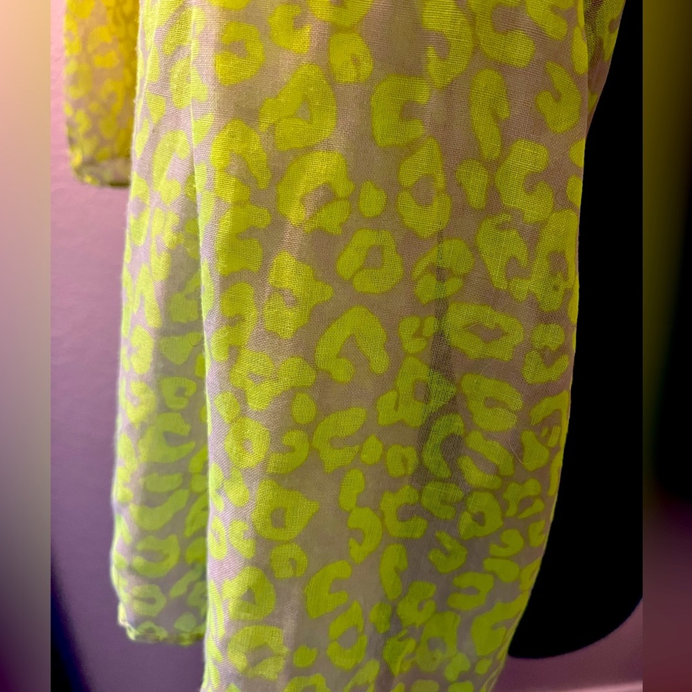 Leopard print summer scarf